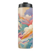 Wolken und Wellen Thermosbecher (Vorderseite)