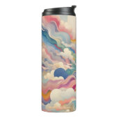 Wolken und Wellen Thermosbecher (Nach links gedreht)