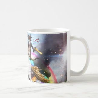 Wolken-Unicorn- und Katzenwolle Kaffeetasse