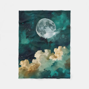 Wolken unter dem Mond Fleecedecke
