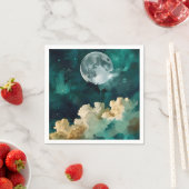 Wolken unter dem Mond Serviette (Beispiel)