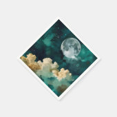 Wolken unter dem Mond Serviette (Ecke)