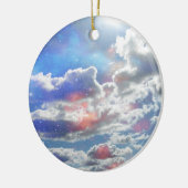 Wolken-Verzierung Keramik Ornament (Links)