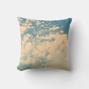 Wolken - Vintage Farbgestaltung Kissen