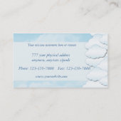 Wolken Visitenkarte (Rückseite)