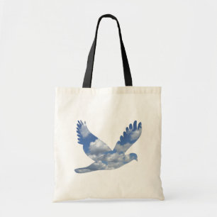 Wolken-Vogel-Muster-Tasche Tragetasche