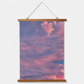 Wolken Wandteppich Mit Holzrahmen (Vorderseite 2)