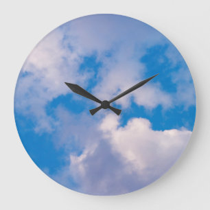 Wolken Wanduhr