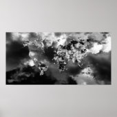 Wolken-Weltkarte Poster (Vorne)