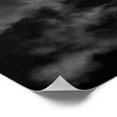 Wolken-Weltkarte Poster (Ecke)