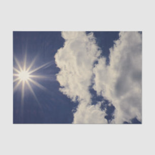 Wolken White Blue Sky Schöne Sonne Seidenpapier