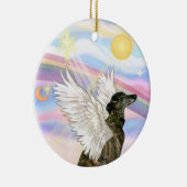 Wolken - Windhund mit Brindle Keramikornament (Rechts)