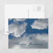 Wolken zum Geburtstag Postkarte (Vorne/Hinten)