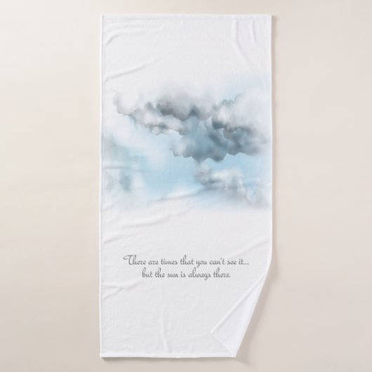 Wolkenbadehandtuch Badehandtuch (Badehandtuch)