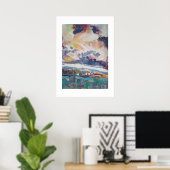 Wolkenbau-Gemälde / Künstler Larry Lerew Poster (Heimbüro)