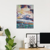 Wolkenbau-Gemälde / Künstler Larry Lerew Poster (Heimbüro)