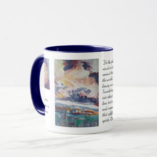 Wolkenbildung Gemälde / Künstler Larry Lerew Tasse (Vorderseite Links)