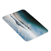 Wolkenblauer Himmel im See Magnet (Rechte Seite)