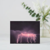 Wolkenblitz, Oklahoma Postkarte (Stehend Vorderseite)