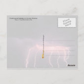 Wolkenblitz, Oklahoma Postkarte (Rückseite)