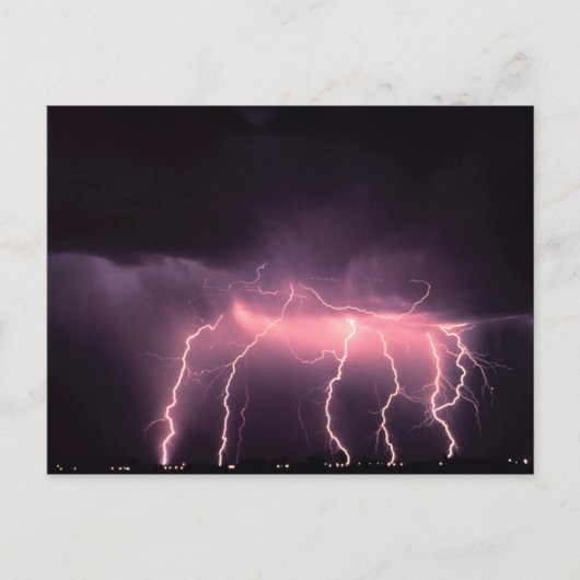 Wolkenblitz, Oklahoma Postkarte (Vorderseite)