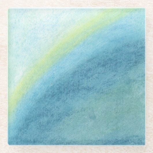 Wolkenbruch Glasuntersetzer (Vorderseite)