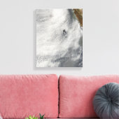 Wolkenbrüche und Ruhm vor der Insel Guadalupe Leinwanddruck (Insitu (Wohnzimmer))