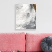 Wolkenbrüche und Ruhm vor der Insel Guadalupe Leinwanddruck (Insitu (Wohnzimmer))