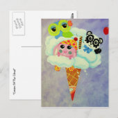 Wolkencreme Postkarte (Vorne/Hinten)