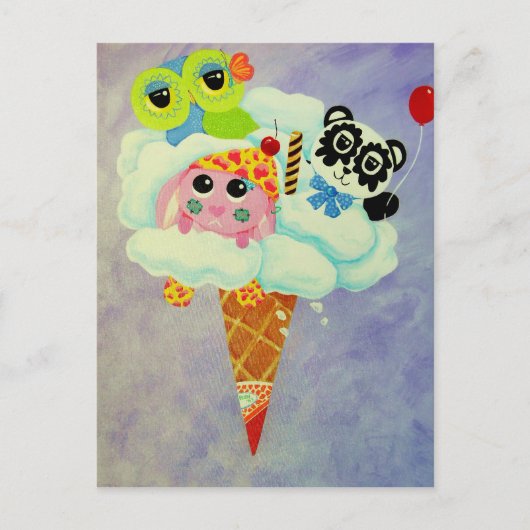 Wolkencreme Postkarte (Vorderseite)