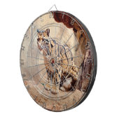 Wolkendecke Landschaftsbild exotische Tierwelt Dartscheibe (Vorderseite rechts)