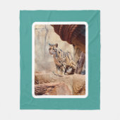 Wolkendecke Landschaftsbild exotische Tierwelt Fleecedecke (Vorderseite)