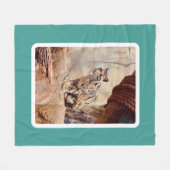 Wolkendecke Landschaftsbild exotische Tierwelt Fleecedecke (Vorderseite (Horizontal))