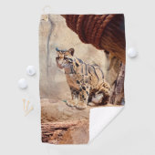 Wolkendecke Landschaftsbild exotische Tierwelt Golfhandtuch (Insitu)