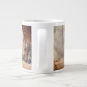 Wolkendecke Landschaftsbild exotische Tierwelt Jumbo-Tasse (Rückseite)