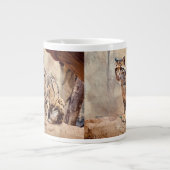 Wolkendecke Landschaftsbild exotische Tierwelt Jumbo-Tasse (Vorderseite)