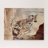 Wolkendecke Landschaftsbild exotische Tierwelt Puzzle (Horizontal)