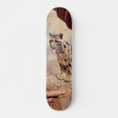 Wolkendecke Landschaftsbild exotische Tierwelt Skateboard (Vorne)