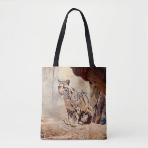 Wolkendecke Landschaftsbild exotische Tierwelt Tasche