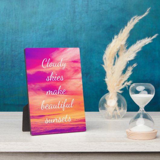 Wolkendecke machen schöne Sonnenuntergänge Fotoplatte (Seite)