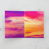 Wolkendecke machen schöne Sonnenuntergänge Karte (Innenseite)