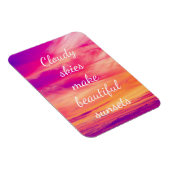 Wolkendecke machen schöne Sonnenuntergänge Magnet (Rechte Seite)