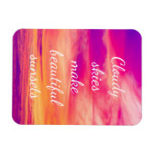 Wolkendecke machen schöne Sonnenuntergänge Magnet (Horizontal)