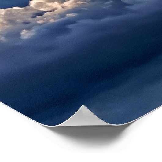 Wolkendecke - Stormy fast Poster (Ecke)