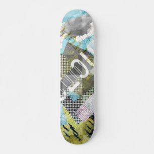 Wolkendecke von Kunstwerken Skateboard