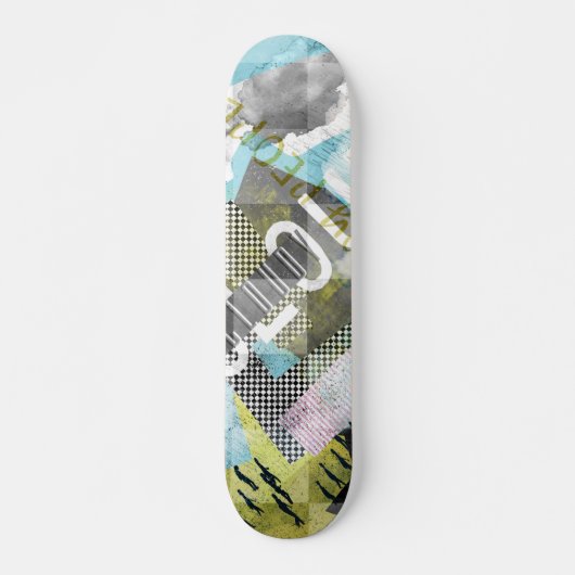 Wolkendecke von Kunstwerken Skateboard (Vorne)