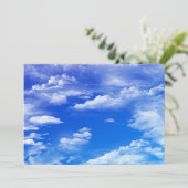 Wolkeneinladung Einladung (Stehend Vorderseite)