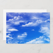 Wolkeneinladung Einladung (Vorne/Hinten)