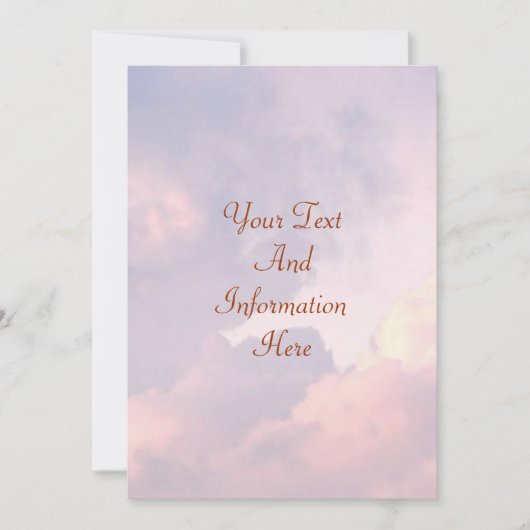 Wolkeneinladung Einladung (Vorderseite)