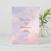 Wolkeneinladung Einladung (Stehend Vorderseite)